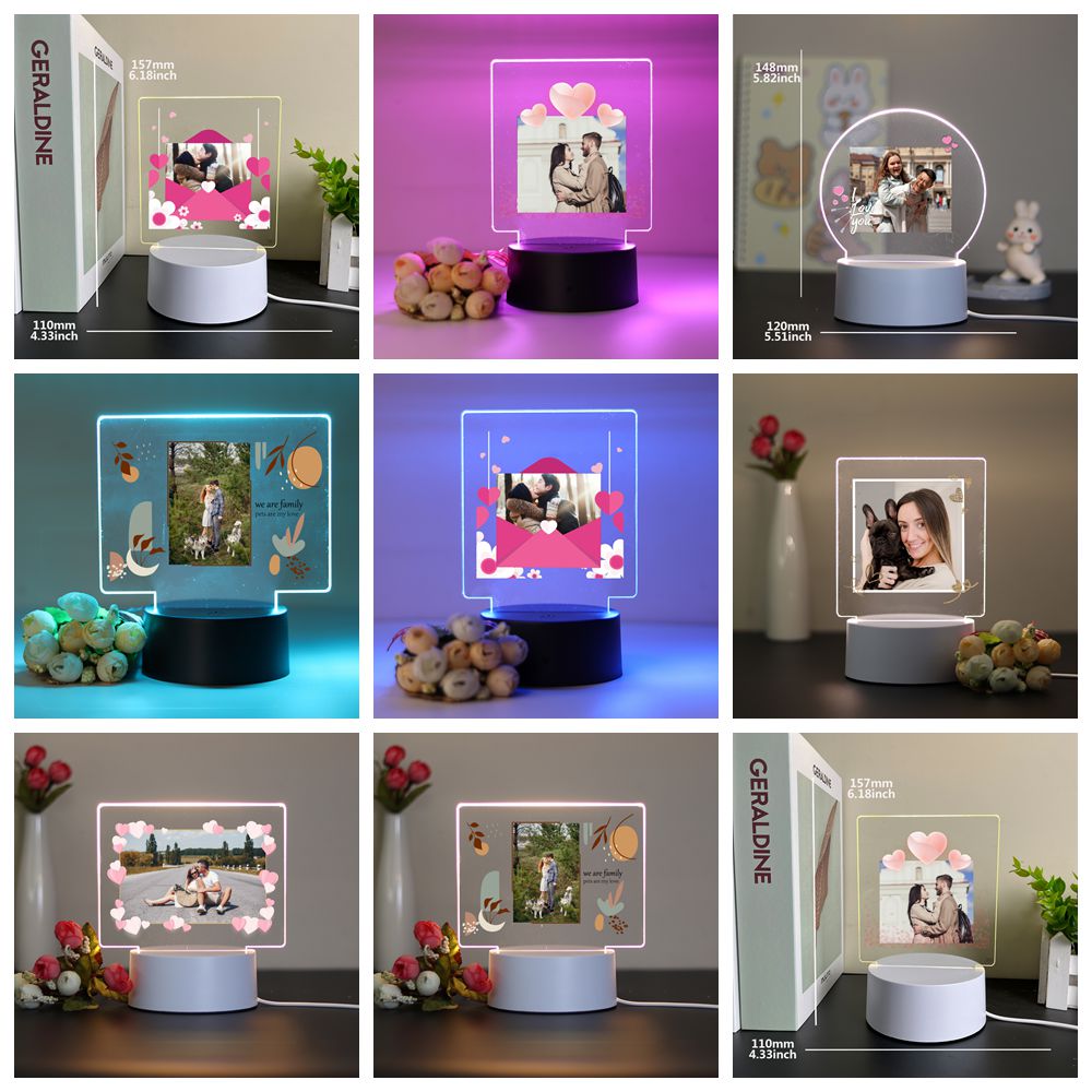 Lighting Decor Photos - 1 Stück personalisierbares individuelles Foto für