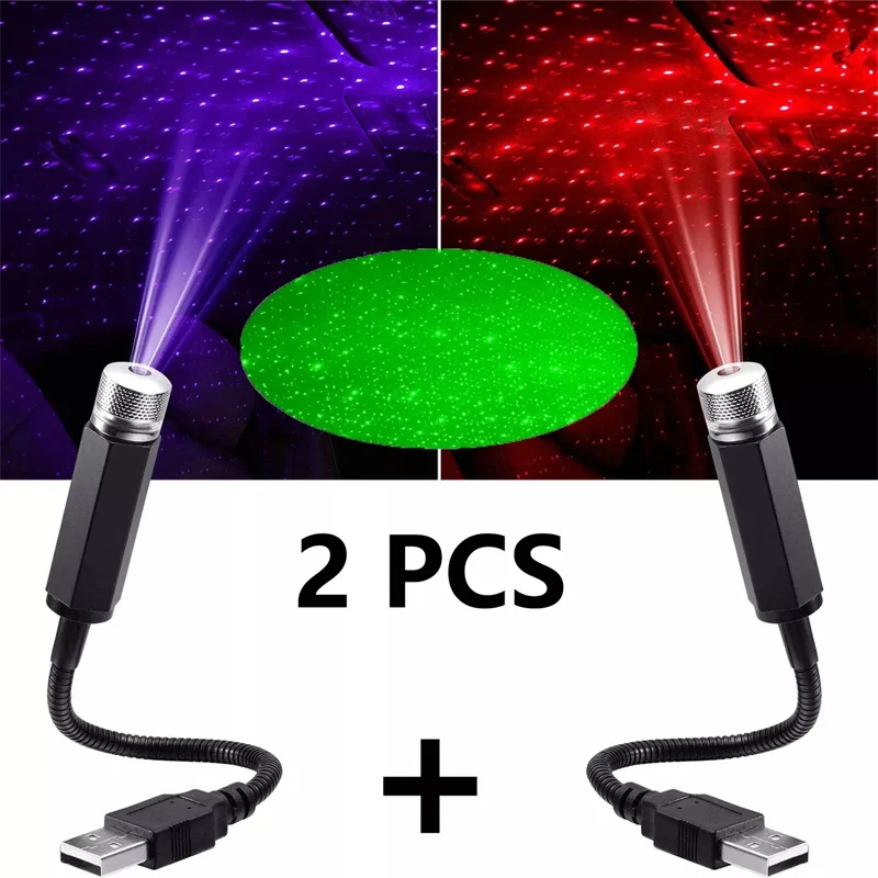 Star Projector Night - Mini Auto LED Stern Nachtlicht Projektor