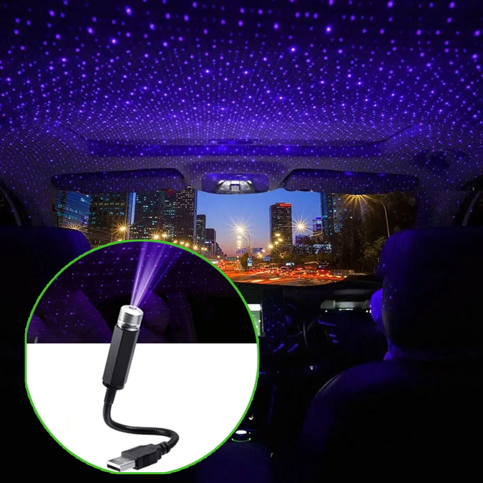 Star Projector Night - Mini Auto LED Sternenhimmel Nachtlicht 5V
