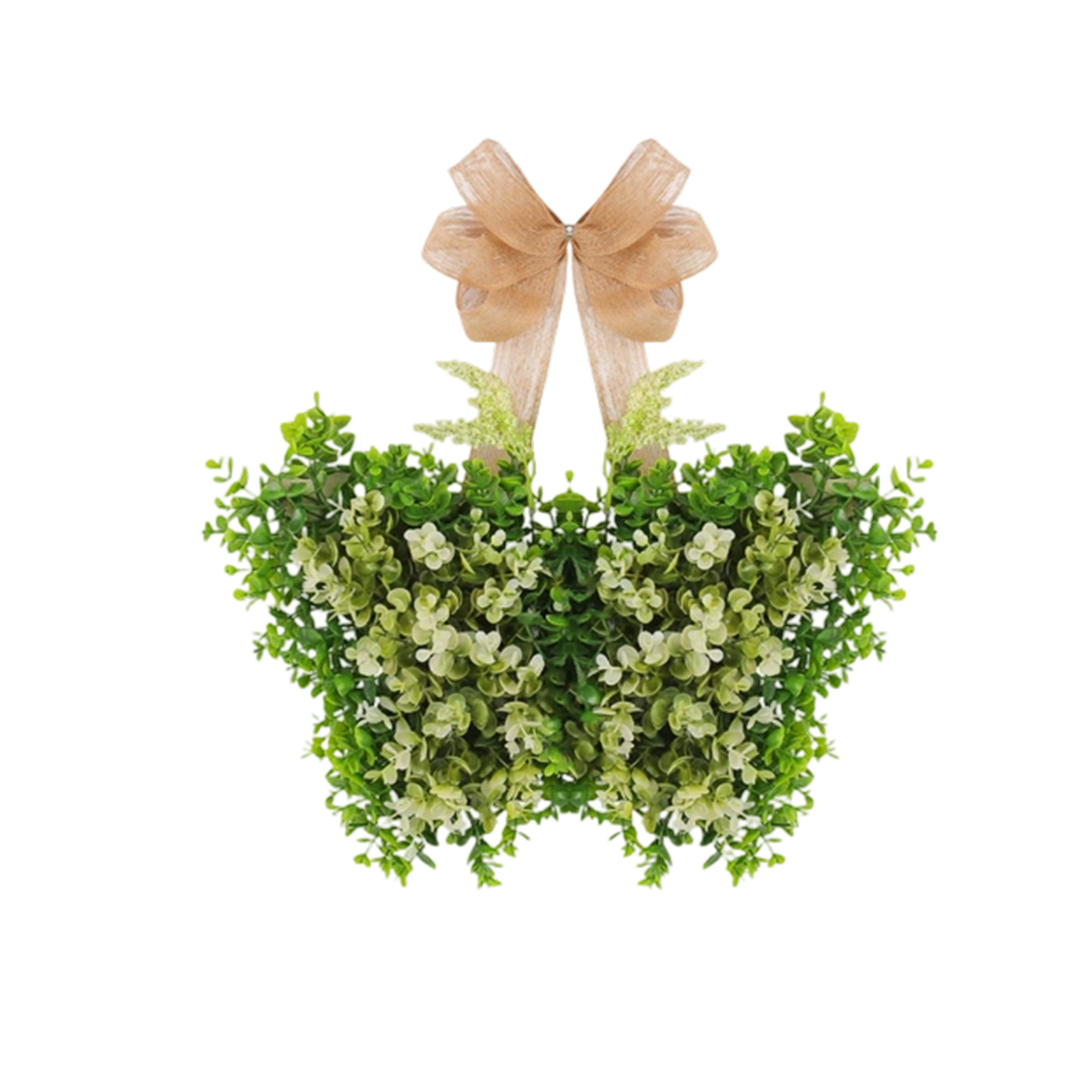 Elements Lighting Decor - Frühlingskranz mit Beleuchtung und Schmetterlingselementen, lebendiges
