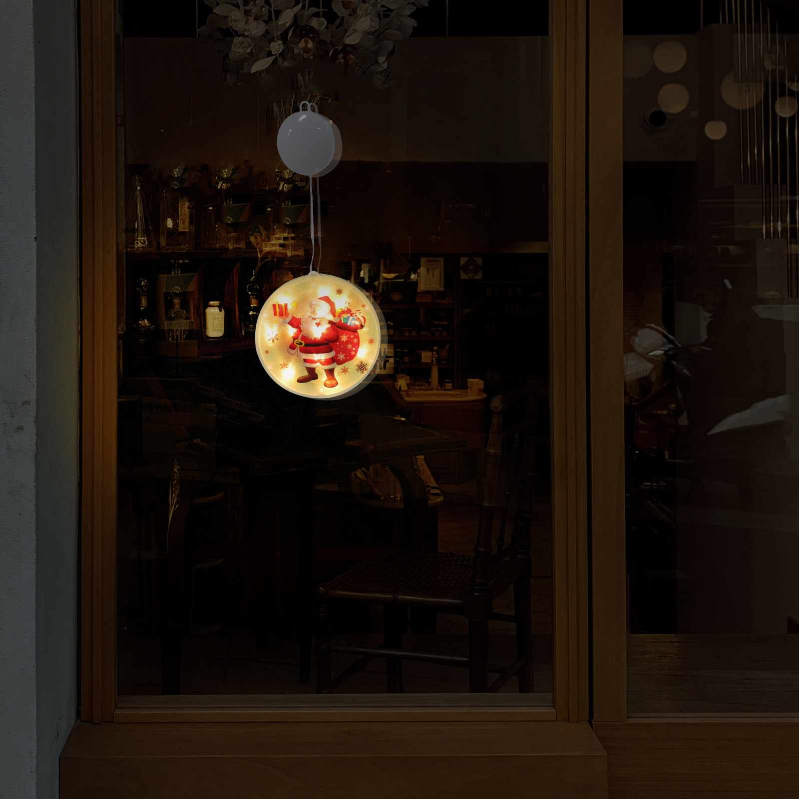 Elements Lighting Decor - 1 Stück LED-Weihnachts-Hängeleuchte mit Weihnachtselementen-Design für