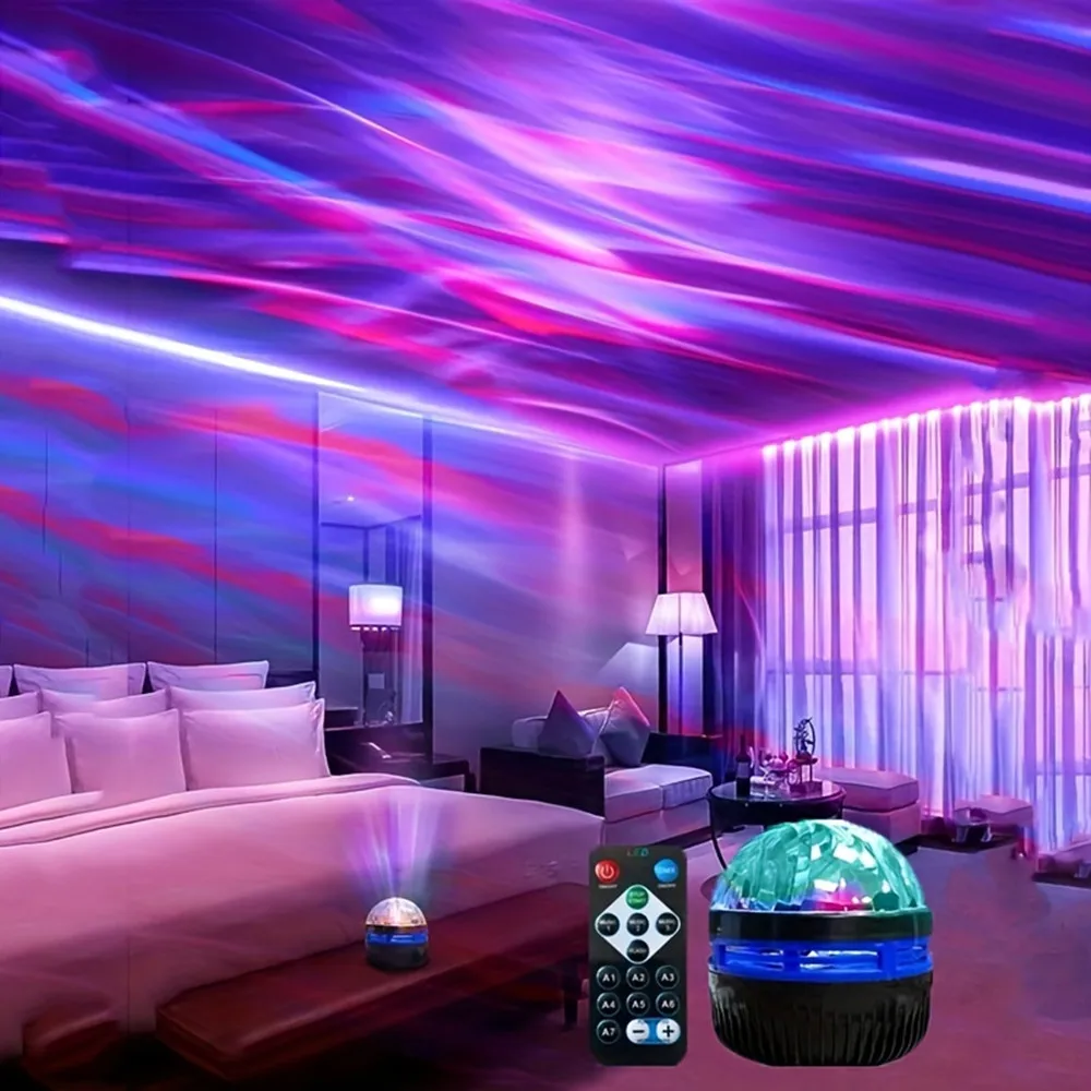Star Projector Night - LED-Sternennachthimmel-Projektor, Aurora, USB-Fernbedienung, RGB-Galaxie-Licht, 7 Modi