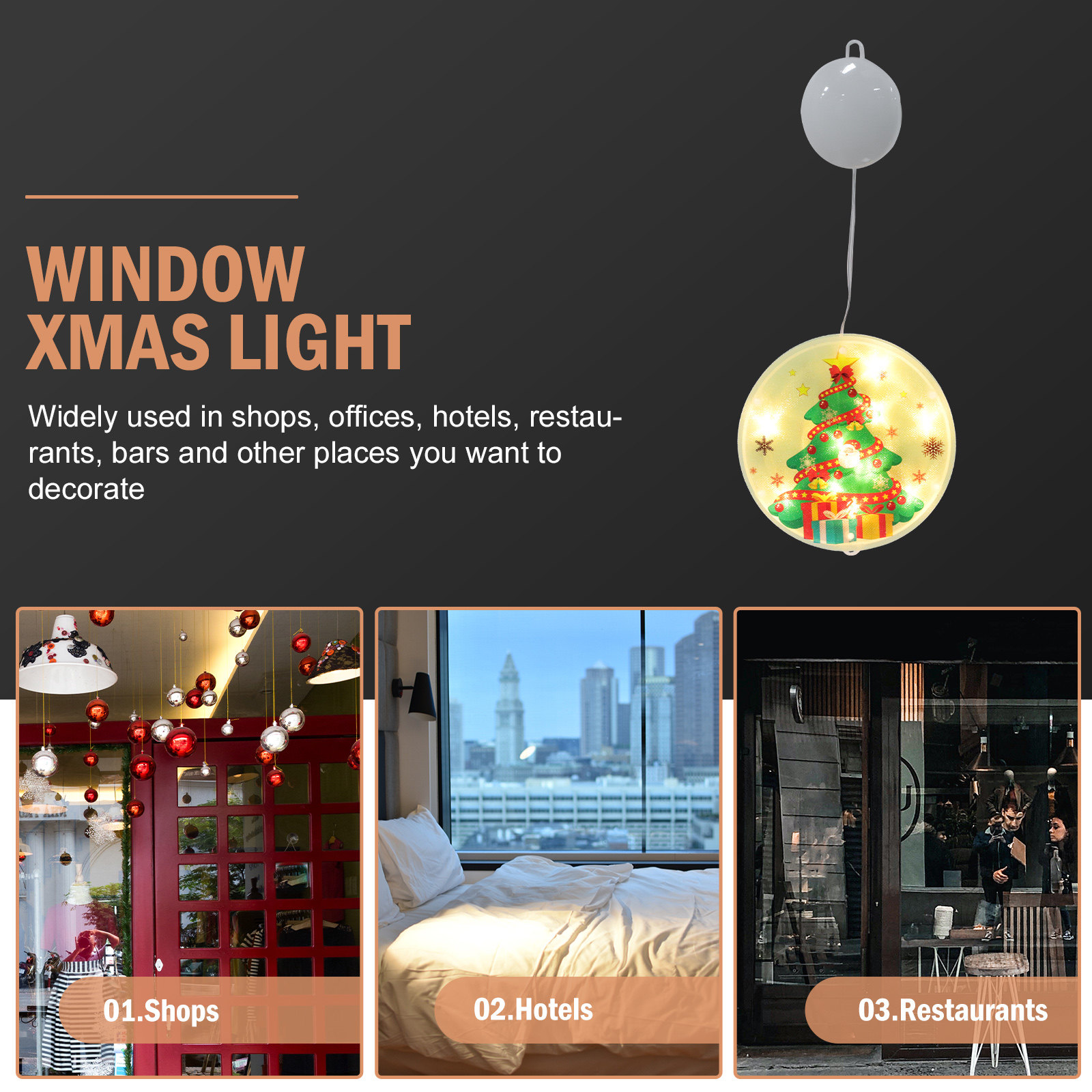 1 Stück Weihnachts-Fensterhäng – Elements Lighting Decor Bewertung und Preis