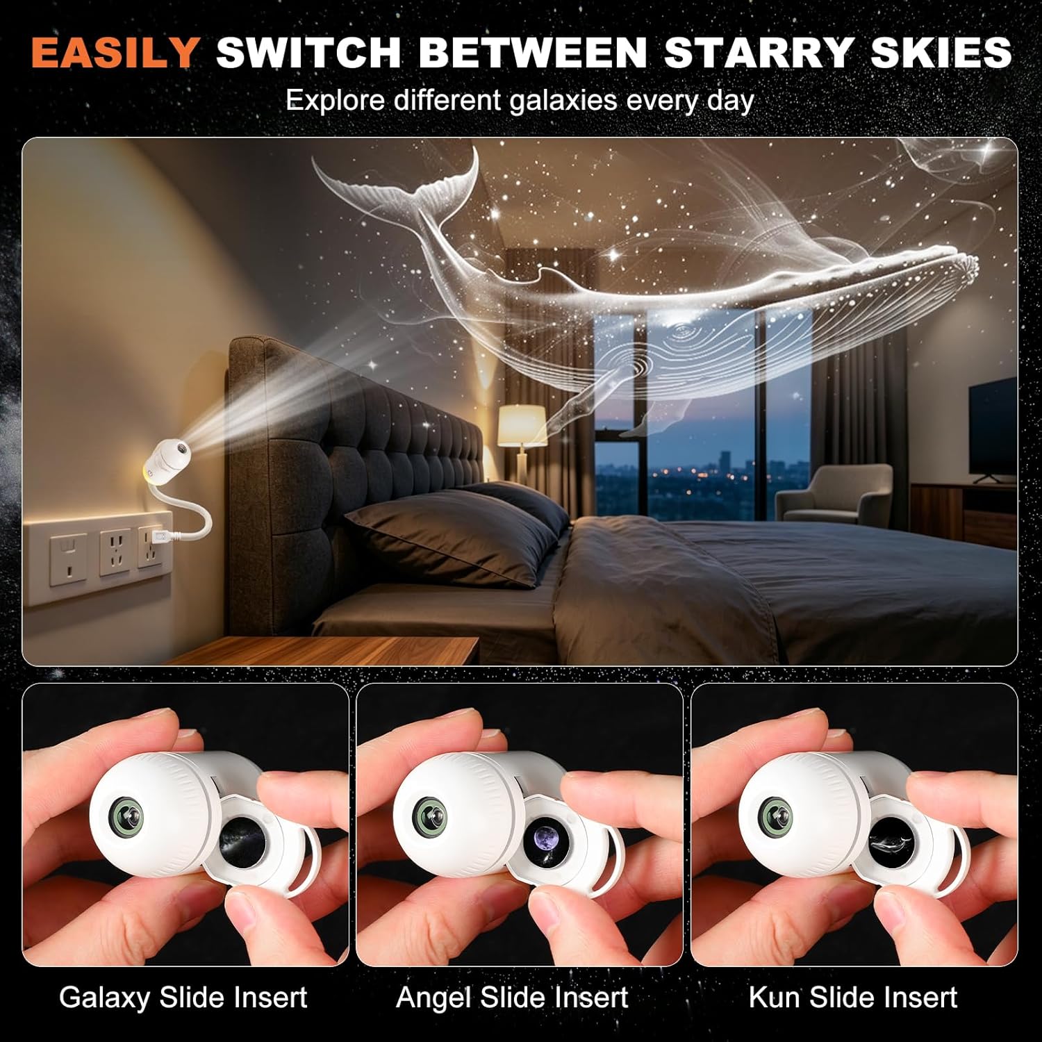 Galaxy-Projektor Nachtlicht, S – Star Projector Night Bewertung und Preis