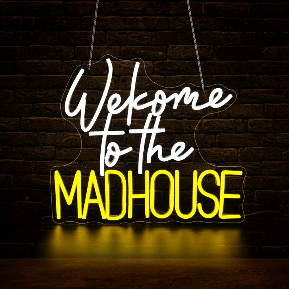 Willkommen im Madhouse Neonsch – Lighting Home Decor Ideas Bewertung und Preis
