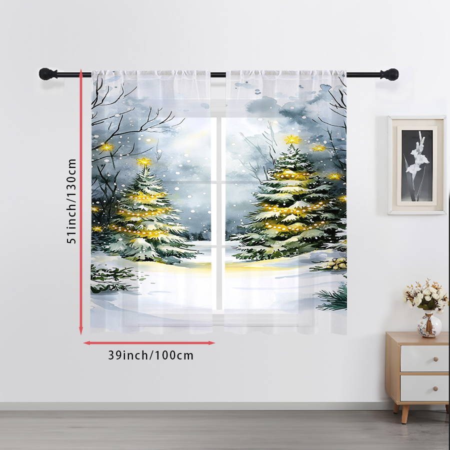 2 Stück transparente Vorhänge  – Home Decor Lighting Tree Bewertung und Preis