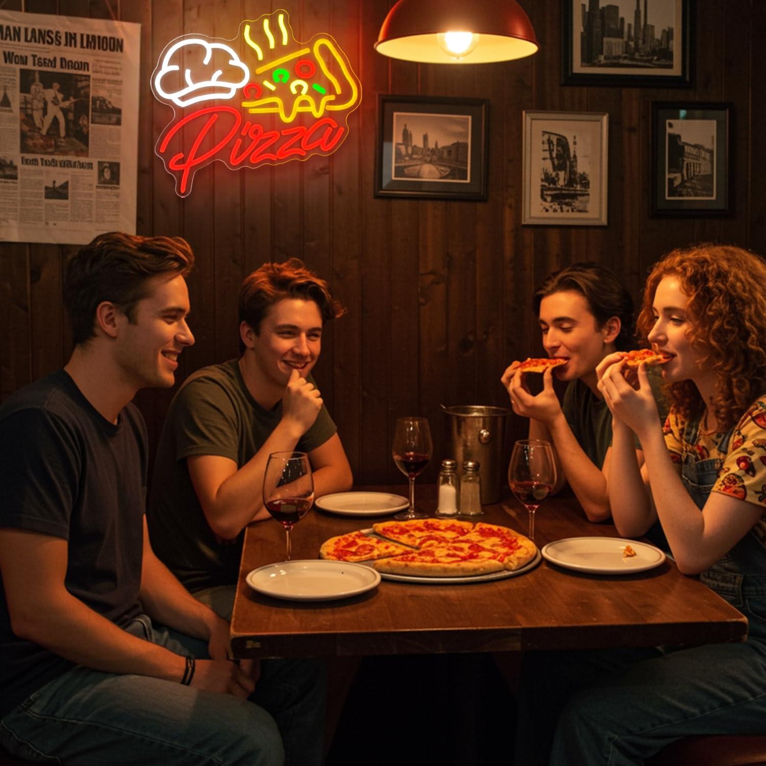 Pizza Neonschild Farbenfrohe P – Wall Decor Lighting Bewertung und Preis